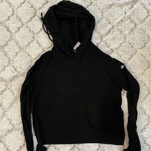 ALO black cotton workout sweatshirt